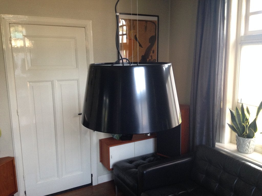 Hanglamp (twee) en vloerlamp, Ophalen, Gebruikt, Metaal, 150 tot 200 cm