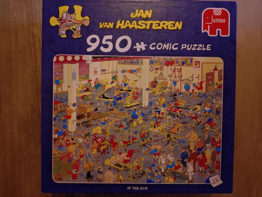 Jan van Haasteren Puzzels: At the Gym & Golf (950 stukjes), Ophalen, 500 t/m 1500 stukjes, Gebruikt, Legpuzzel
