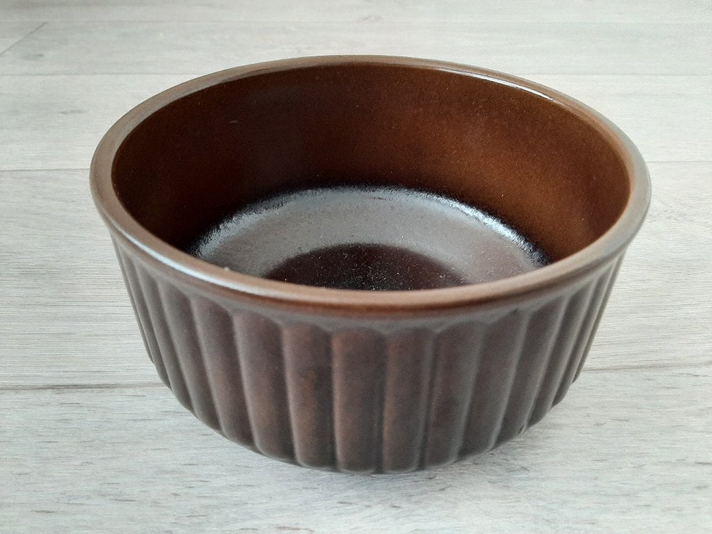 Bruine schaal WAKU West Germany vintage jaren 70, Ophalen, Huis en Inrichting