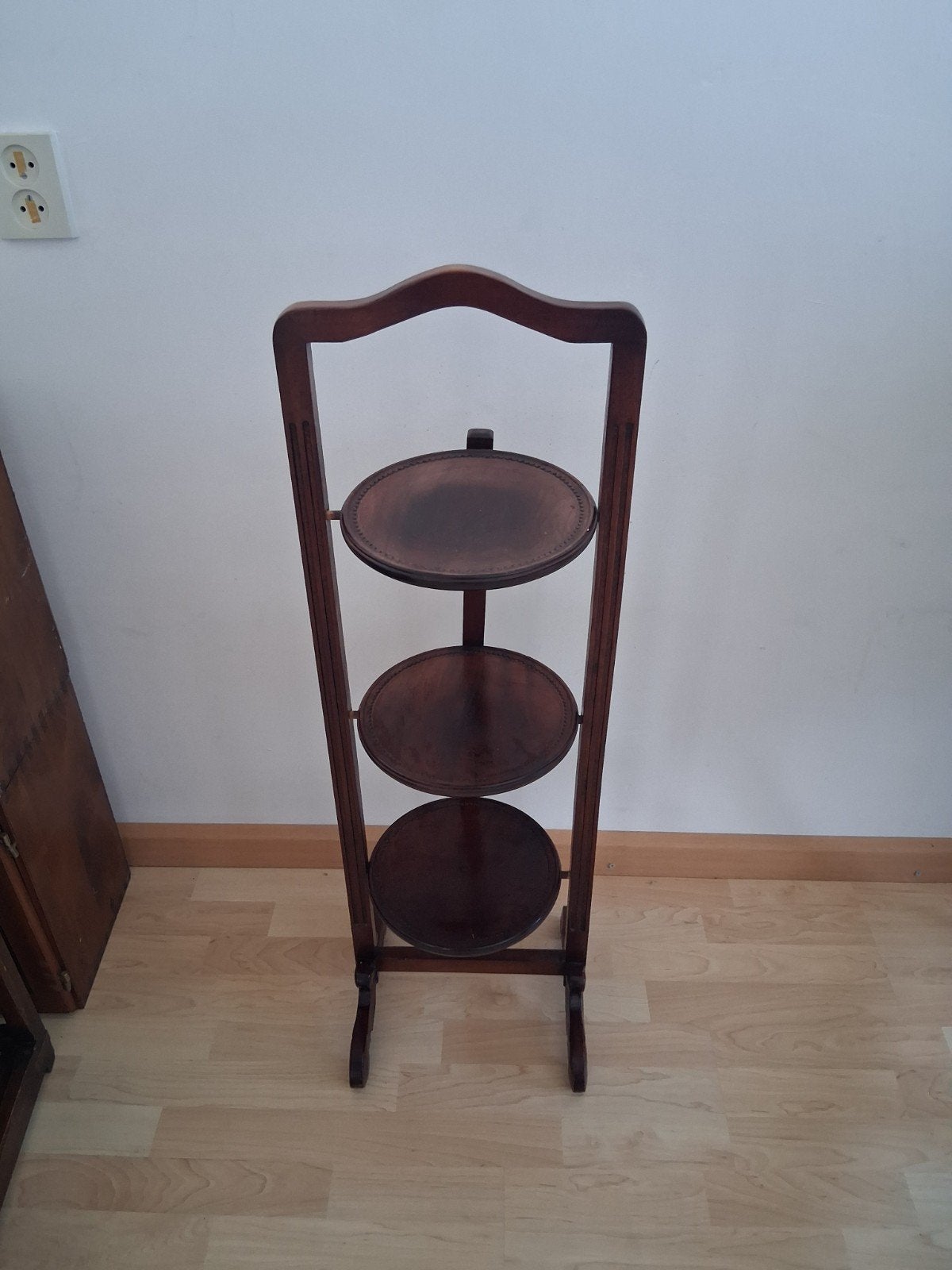 Antieke houten etagère - Opvouwbaar, Ophalen