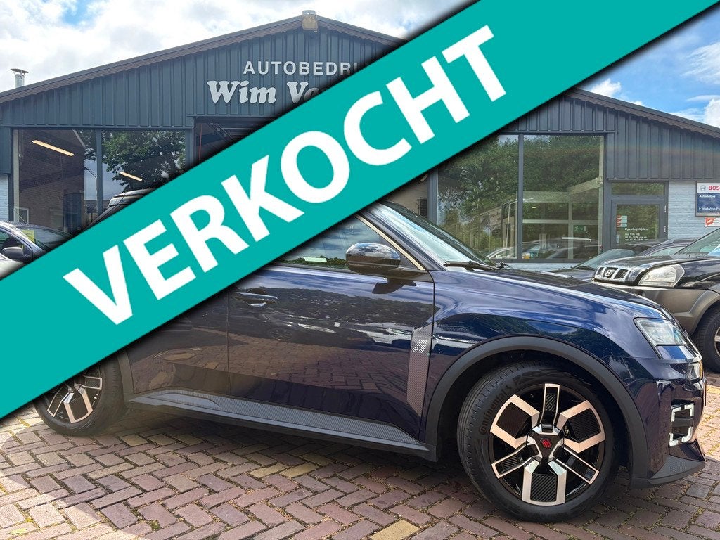 Renault 5 Comfort range techno 52 kWh 150 PK, Auto's, Renault, Gebruikt, 150 pk, Blauw, Leder en Stof