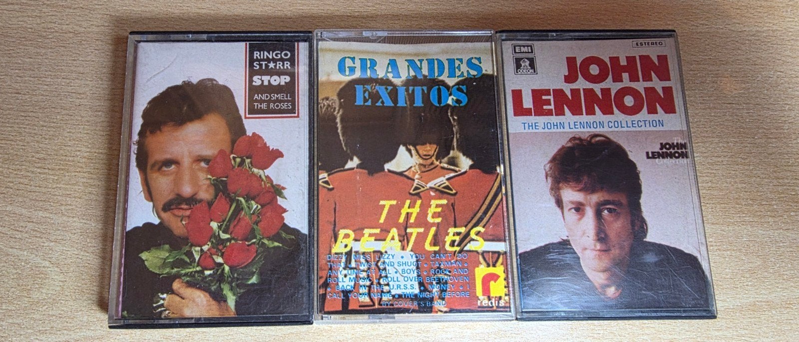 The Beatles:John Lennon, Ringo Starr Spaanse Cassette, Cd's en Dvd's, Cassettebandjes, Gebruikt, Origineel, Rock en Metal, 2 t/m 25 bandjes