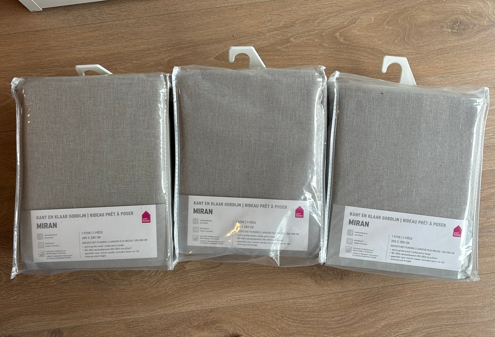 3x XL gordijnen Miran leen bakker nieuw 280x280, Ophalen, Nieuw, 200 cm of meer