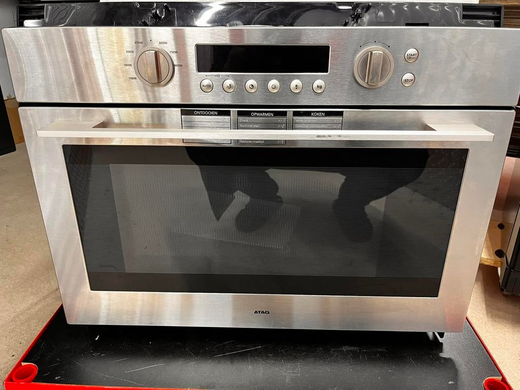 ATAG RVS Combi Magnetron/Oven Inbouw, Witgoed en Apparatuur, Ophalen of Verzenden, Zo goed als nieuw, Oven met grill, Inbouw