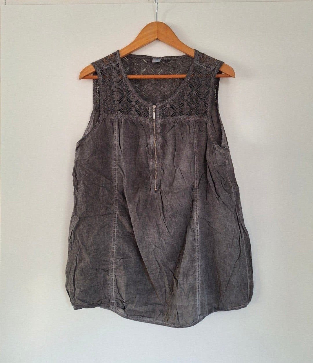 Mooie grijze Top / Tuniek van MS Mode mt. 48 €1,-, Maat 46/48 (XL) of groter, Ophalen of Verzenden, Zo goed als nieuw, MS Mode
