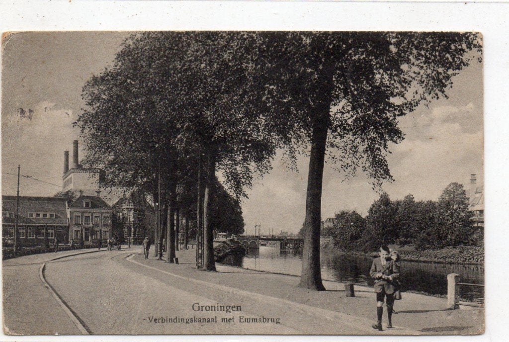 Groningen  Verbindingskanaal, Ophalen of Verzenden, 1920 tot 1940, Gelopen, Groningen