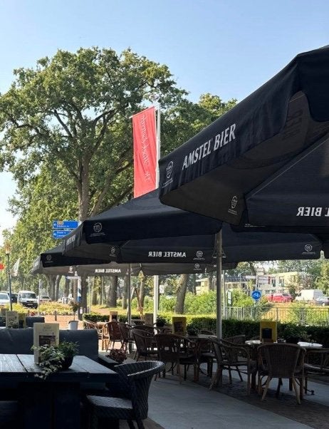 Originele Amstel Bier Horeca Parasol 5 Meter, Tuin en Terras, Parasols, Ophalen of Verzenden, Stokparasol