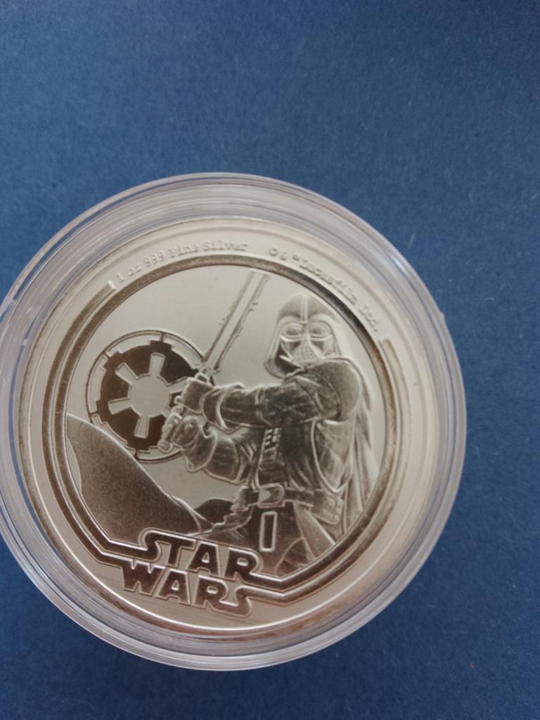 Star Wars Darth vader 2026 1 oz zilver, Postzegels en Munten, Ophalen of Verzenden, Zilver