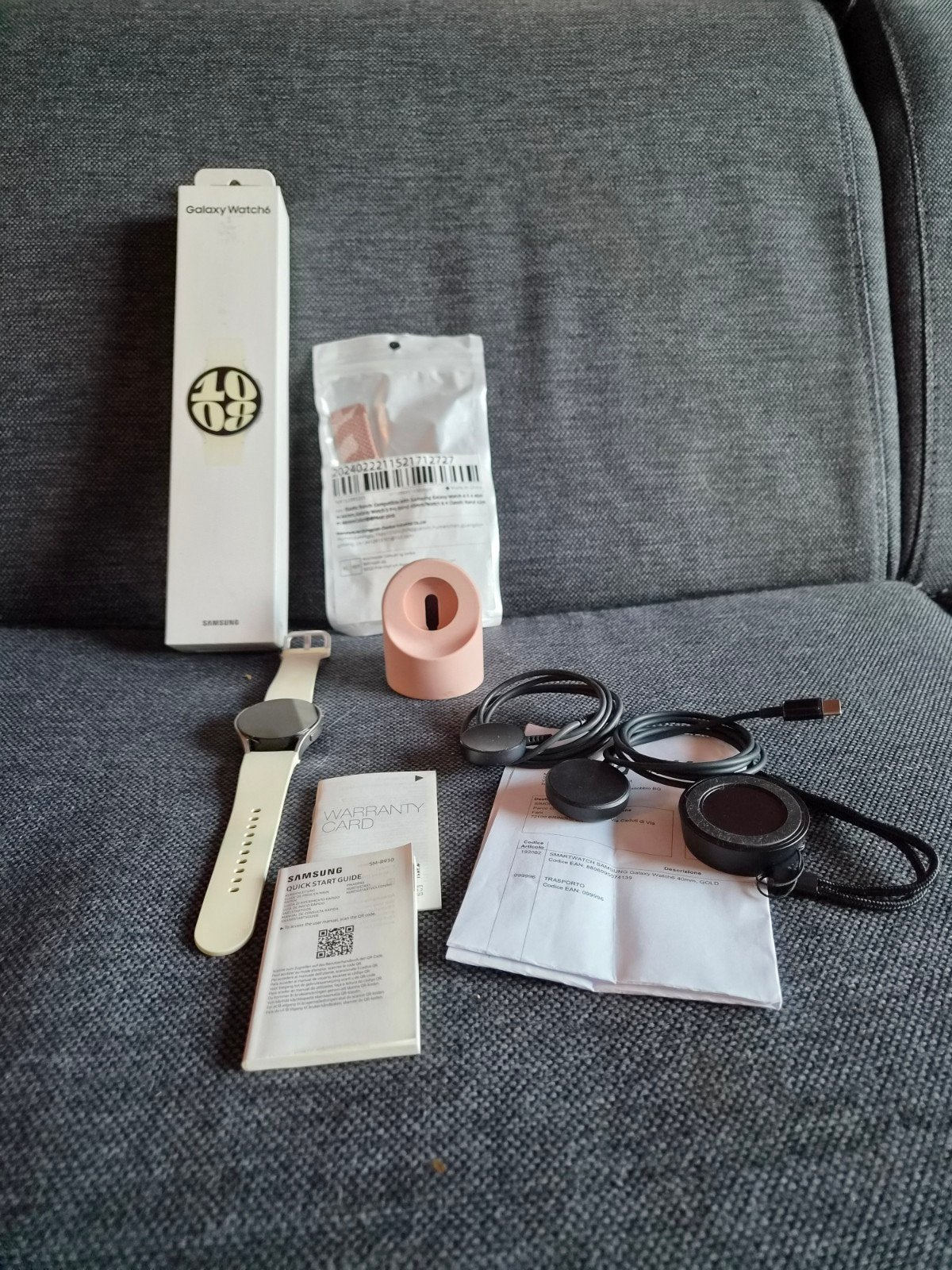 Samsung Galaxy Watch6 40mm Goud, Sieraden, Tassen en Uiterlijk, Smartwatches, Gebruikt, Wit, Ophalen of Verzenden, Samsung