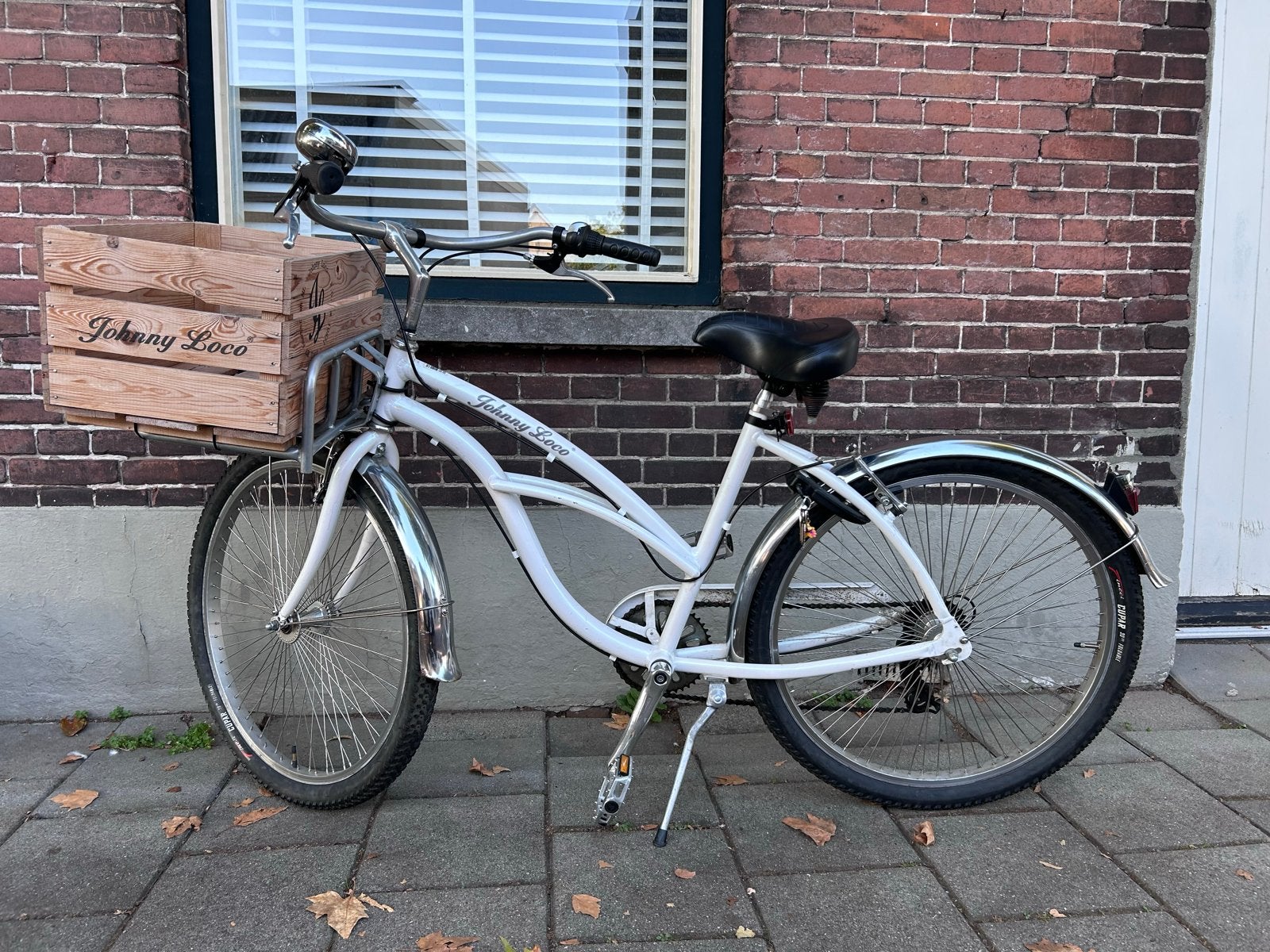 Super leuke fijne Johnny Loco Cruiser - wit - Sinatra spaken, Gebruikt, Velgrem, 47 tot 50 cm, Versnellingen