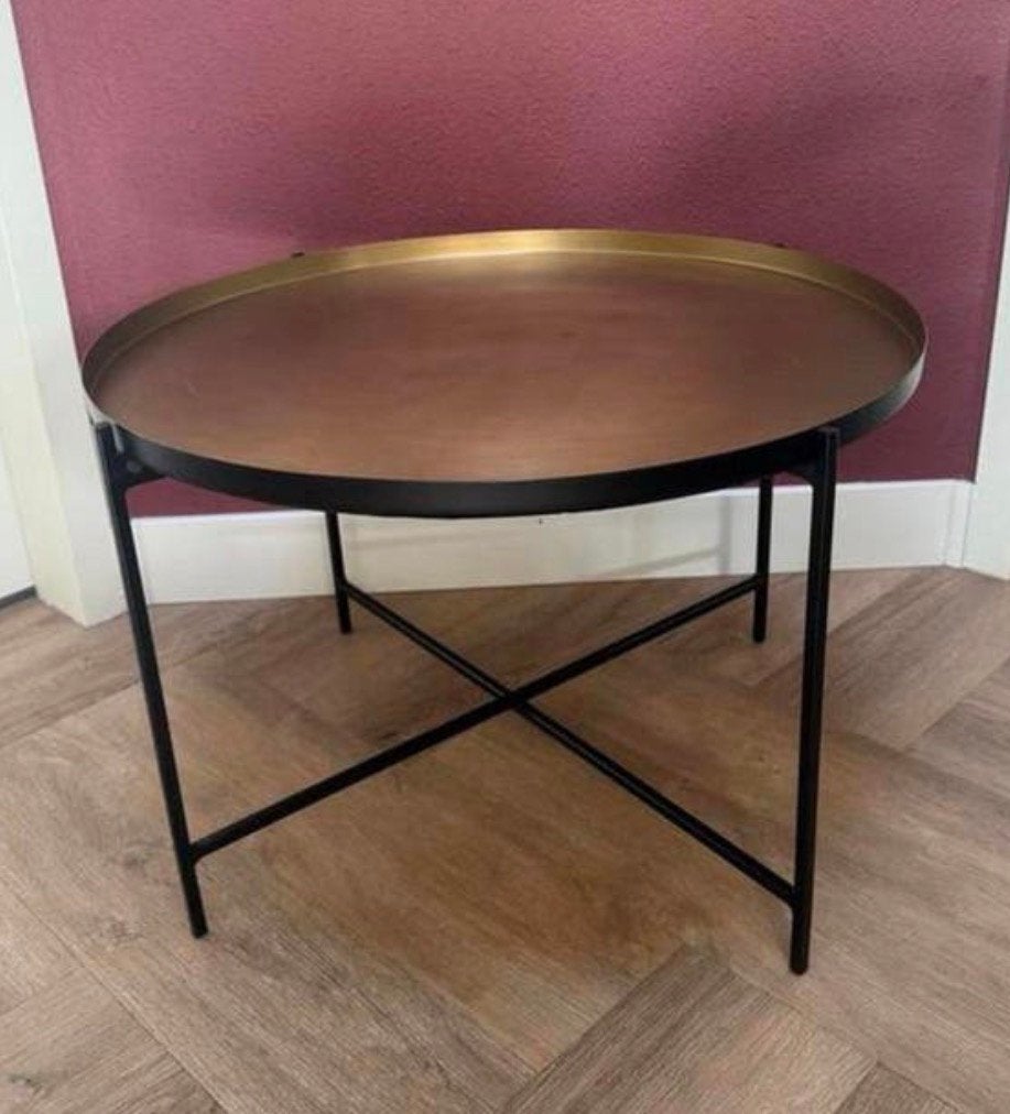 Mooie salontafel, Ophalen, Zo goed als nieuw, Rond, 50 tot 100 cm