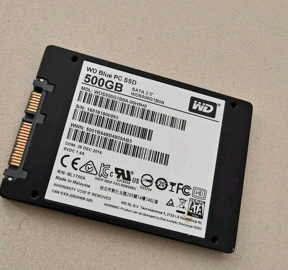 Western Digital SSD 500GB Sata 2.5 BIJNA NIEUW, Computers en Software, Harde schijven, Ophalen of Verzenden, Zo goed als nieuw