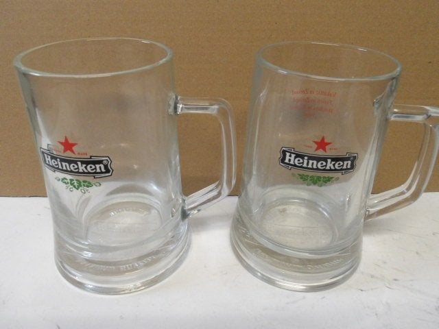 Heineken pullenset (nr.2) Glazen 2 st. 0.5 ltr, Verzamelen, Ophalen of Verzenden, Nieuw, Pul(len), Heineken