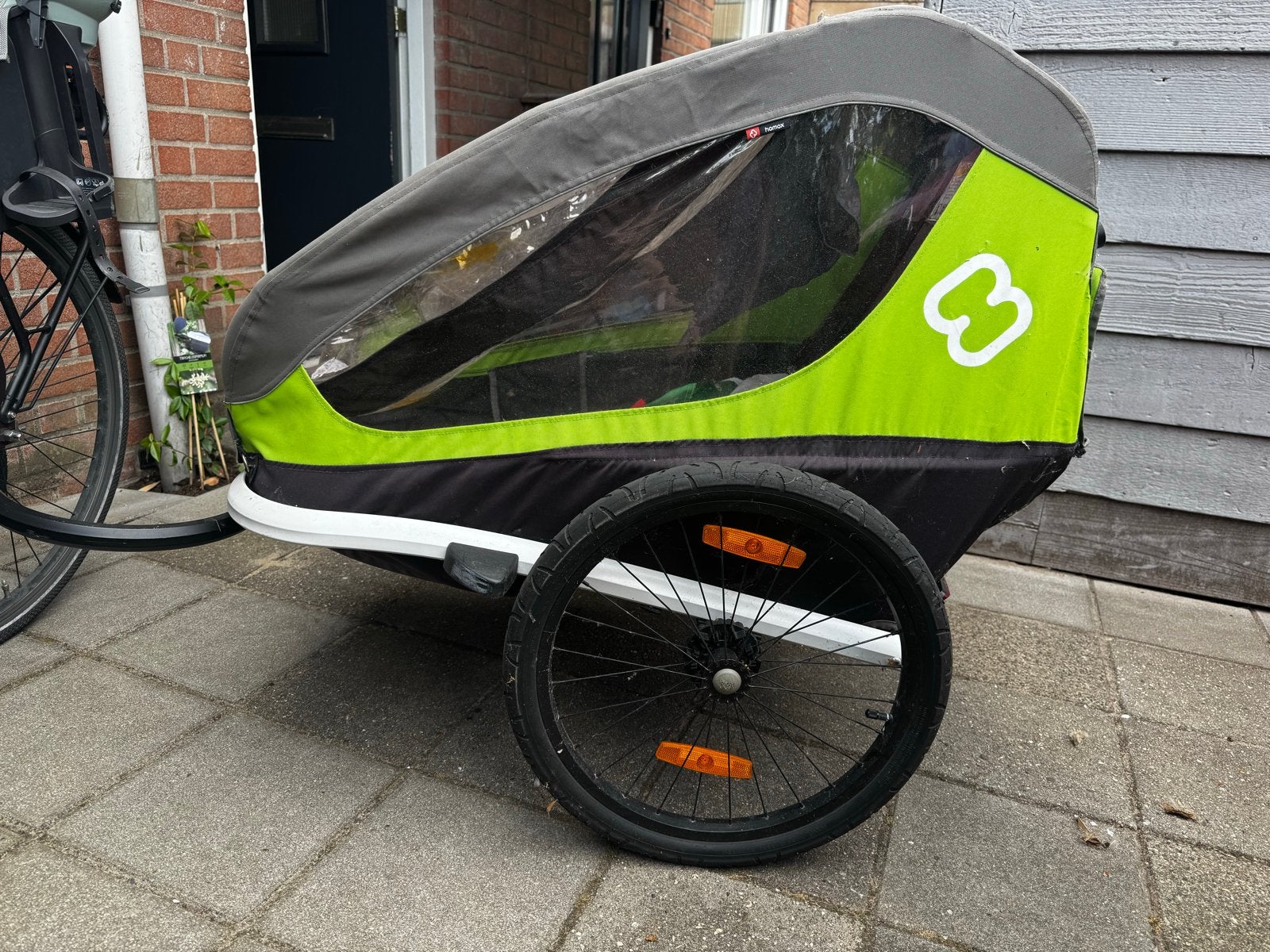 Hamax fietskar voor 2 kinderen, Ophalen, Gebruikt, Kinderkar, 40 tot 60 kg