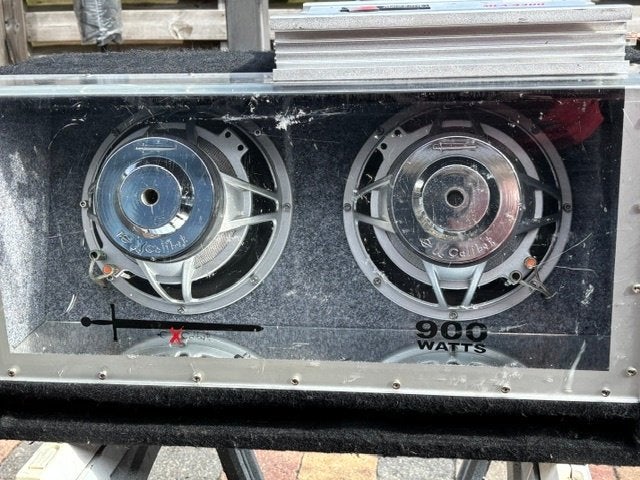 Excalibur 900 watt subwoofer + Marquant versterker 800 watt, Auto diversen, Autospeakers, Ophalen, Gebruikt