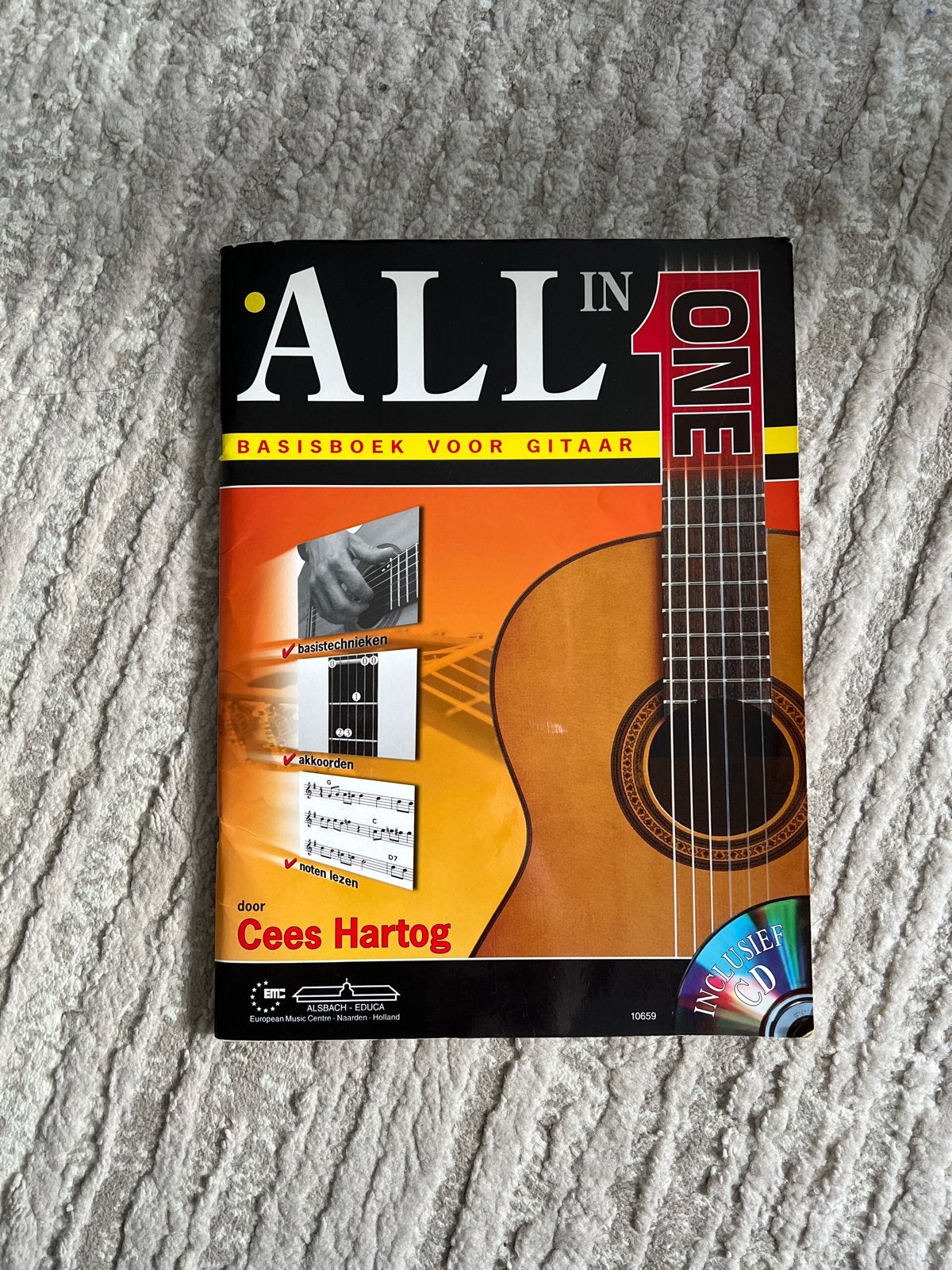 All in One Basisboek voor Gitaar - Cees Hartog (incl. CD), Verzenden, Overige genres, Les of Cursus, Gitaar