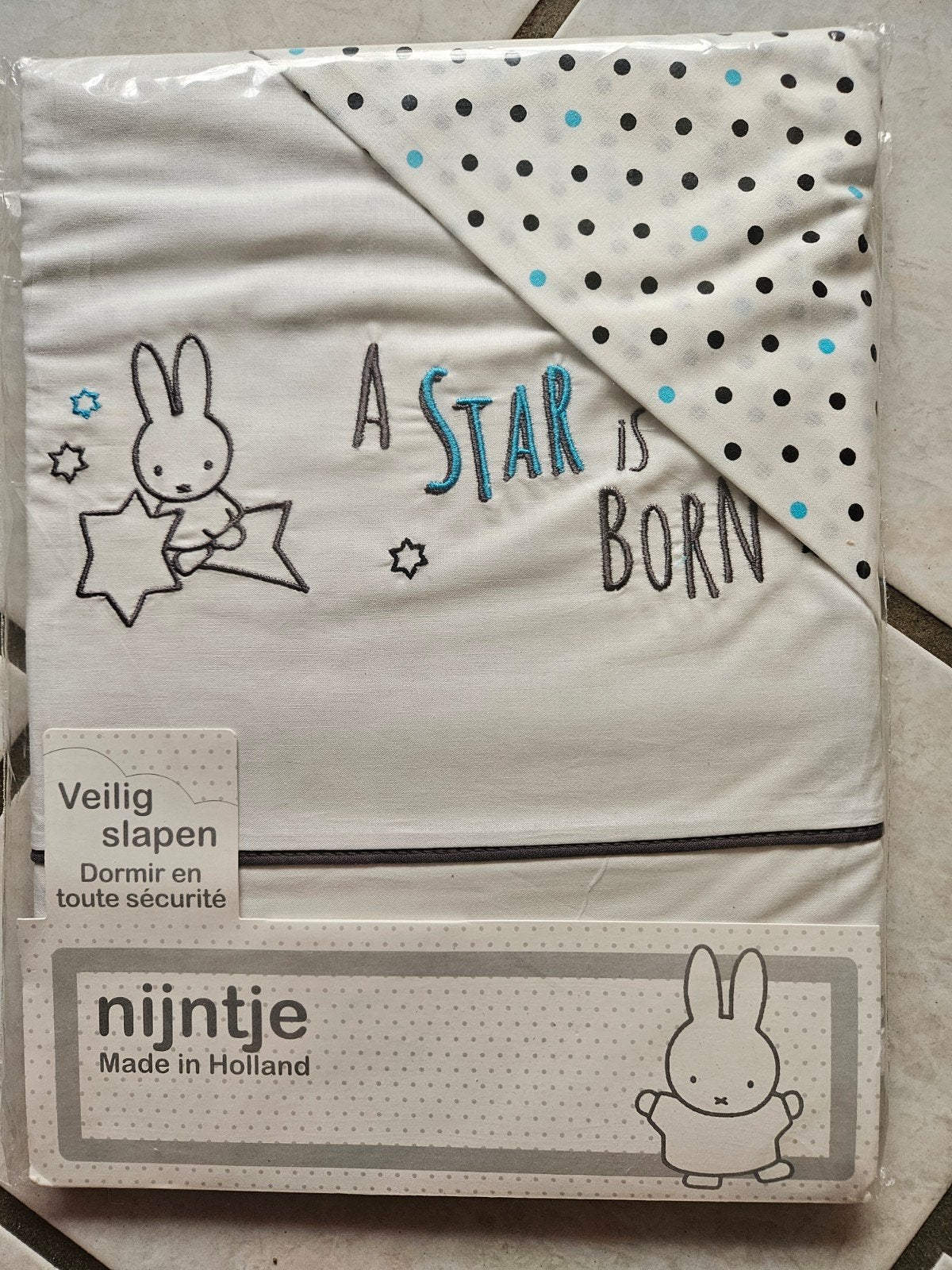 Nijntje Lakenset - A Star is Born - Babybeddengoed, Overige merken, Jongetje of Meisje, Wit, Beddengoedset