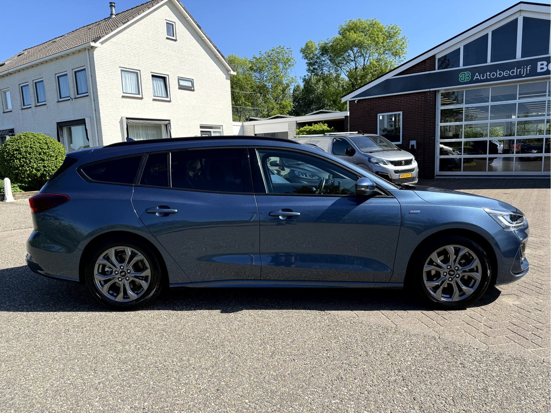 Ford FOCUS Wagon 1.0 EcoBoost Hybrid ST Line Fullmap Navigat, Auto's, Gebruikt, Blauw, Origineel Nederlands, Handgeschakeld
