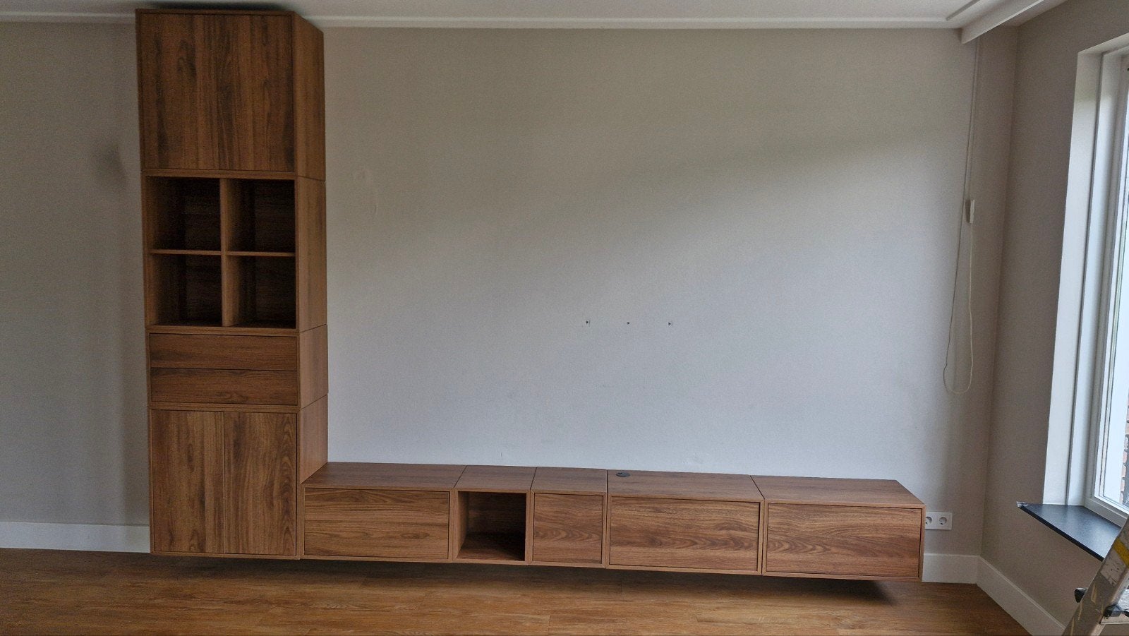 Ikea Eket TV meubel met opbergkast - Houtlook, Huis en Inrichting, Modern, Scandinavisch, 200 cm of meer, Ophalen of Verzenden