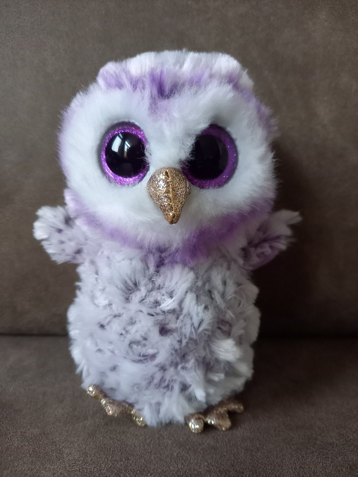 Mooie Ty Beanie knuffel uil - 
Moonlight, Ophalen of Verzenden, Gebruikt