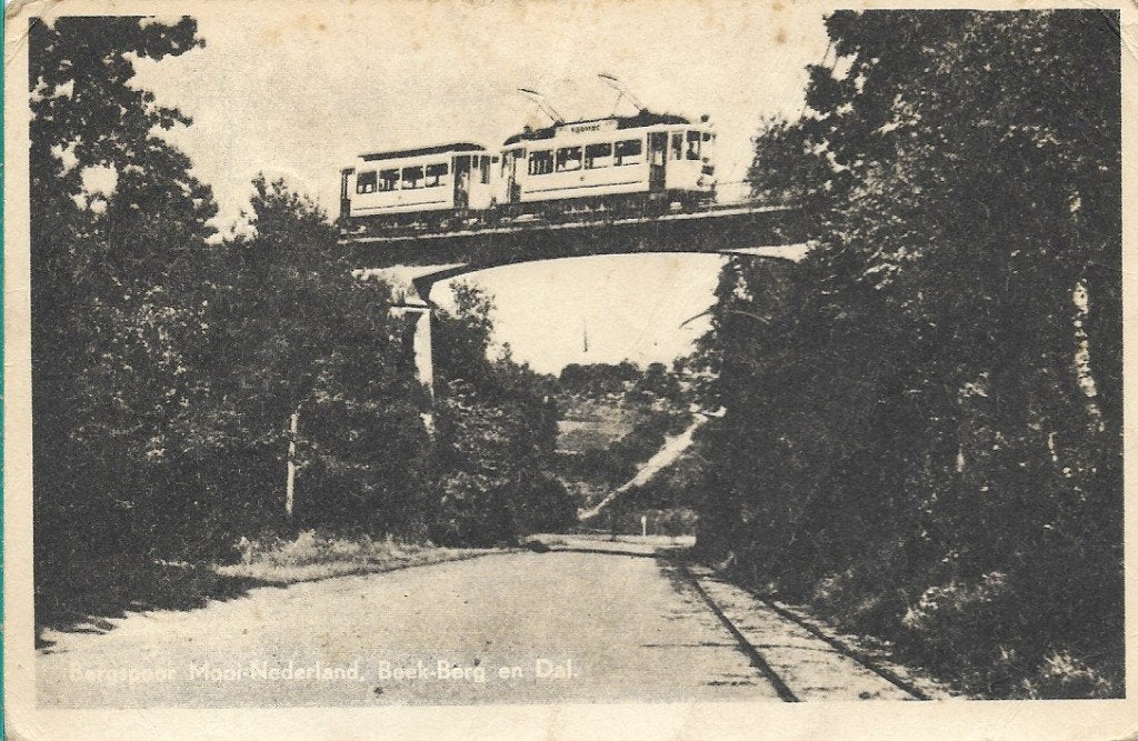 Beek (Berg en Dal)Bergspoor 1949,  panorama Sterrenburg, Verzenden, 1940 tot 1960, Gelopen, Gelderland