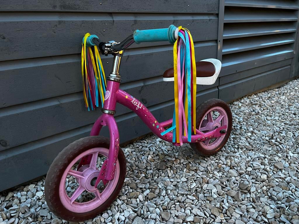Lief! Roze loopfiets voor meisjes, Fietsen en Brommers, Ophalen, Gebruikt, 14 inch of minder
