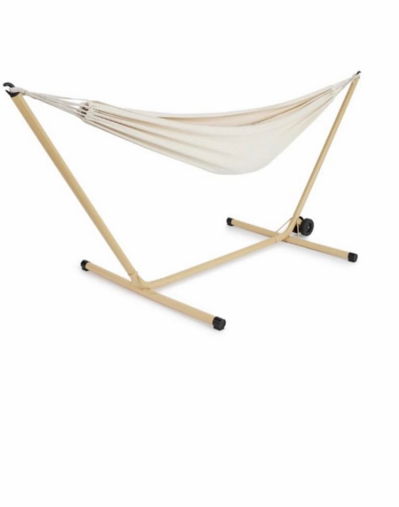 Comfortabele Hangmat met Standaard - Perfect voor Ontspannin, Ophalen, Binnen, Zo goed als nieuw, Met standaard