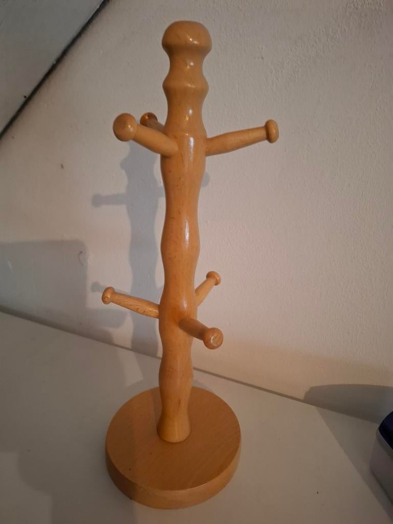 Houten mokkenhouder / bekerhouder, Minder dan 50 cm, Klassiek, Minder dan 50 cm, Ophalen of Verzenden