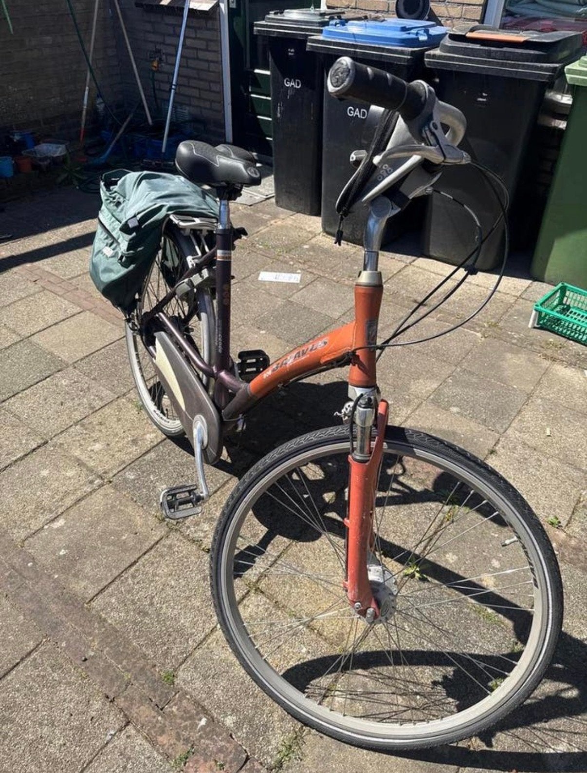 Batavus damesfiets met versnellingen en lage instap, Velgrem, Batavus, Ophalen of Verzenden, 53 tot 56 cm