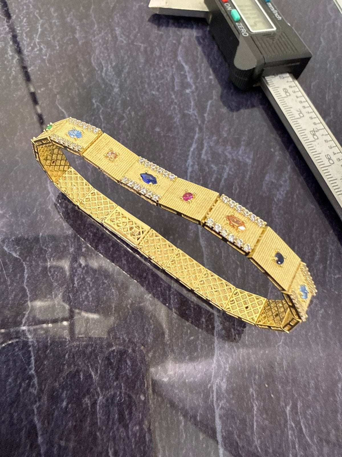 Prachtige 14 karaats gouden unieke armband | ITALY, Ophalen of Verzenden, Nieuw, Goud