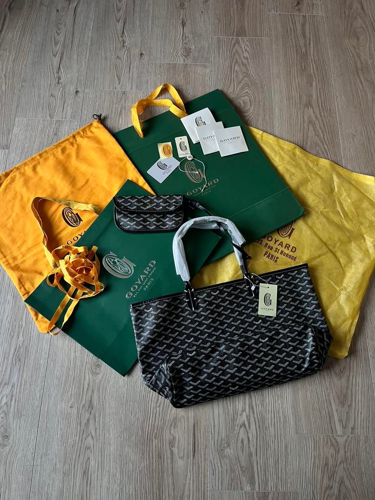 Goyard tas zwart, Sieraden, Tassen en Uiterlijk, Tassen | Damestassen, Ophalen of Verzenden, Zo goed als nieuw, Zwart, Handtas