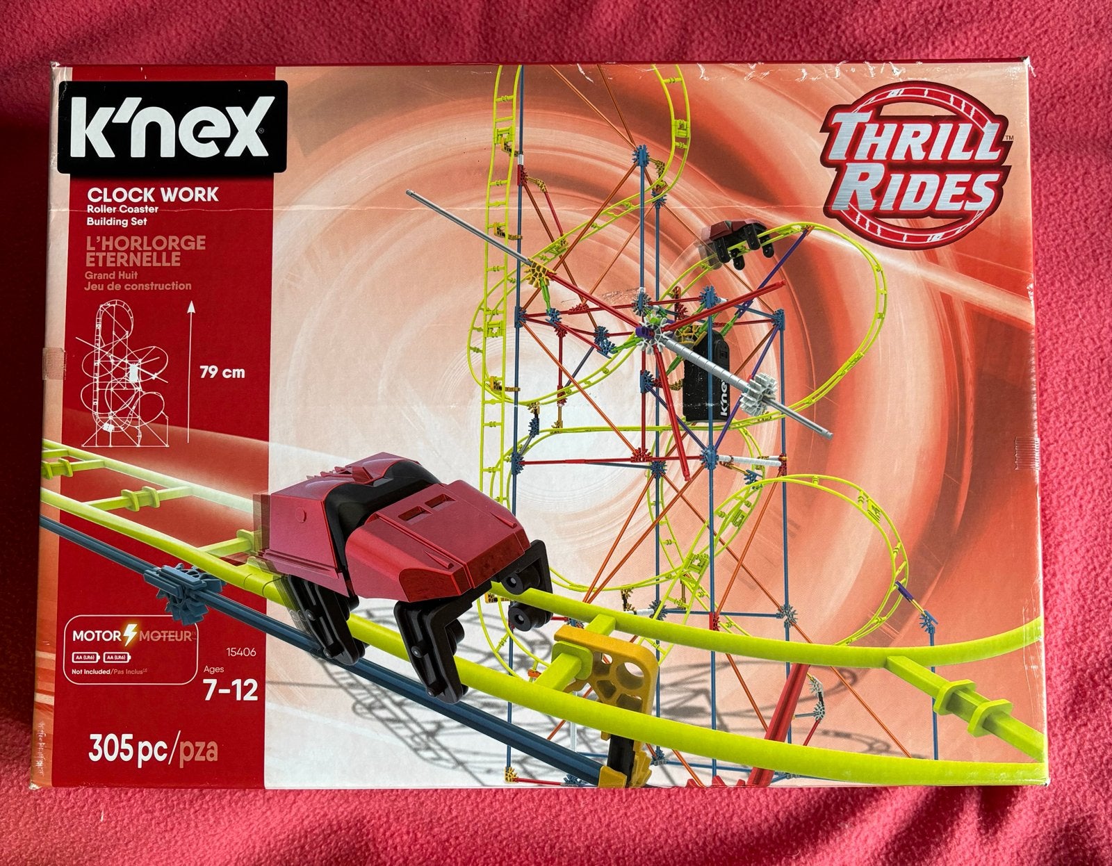 K'nex Clock Work Roller Coaster Bouwset - Thrill Rides, Verzenden, Zo goed als nieuw, K'nex
