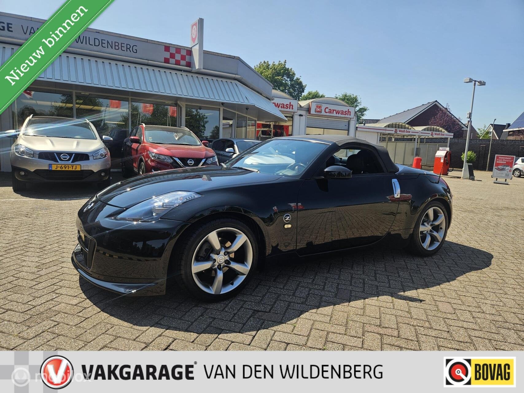 Nissan 350Z Roadster 3.5 V6 / AUTOMAAT / UNIEK, Achterwielaandrijving, Gebruikt, Cabriolet, Zwart