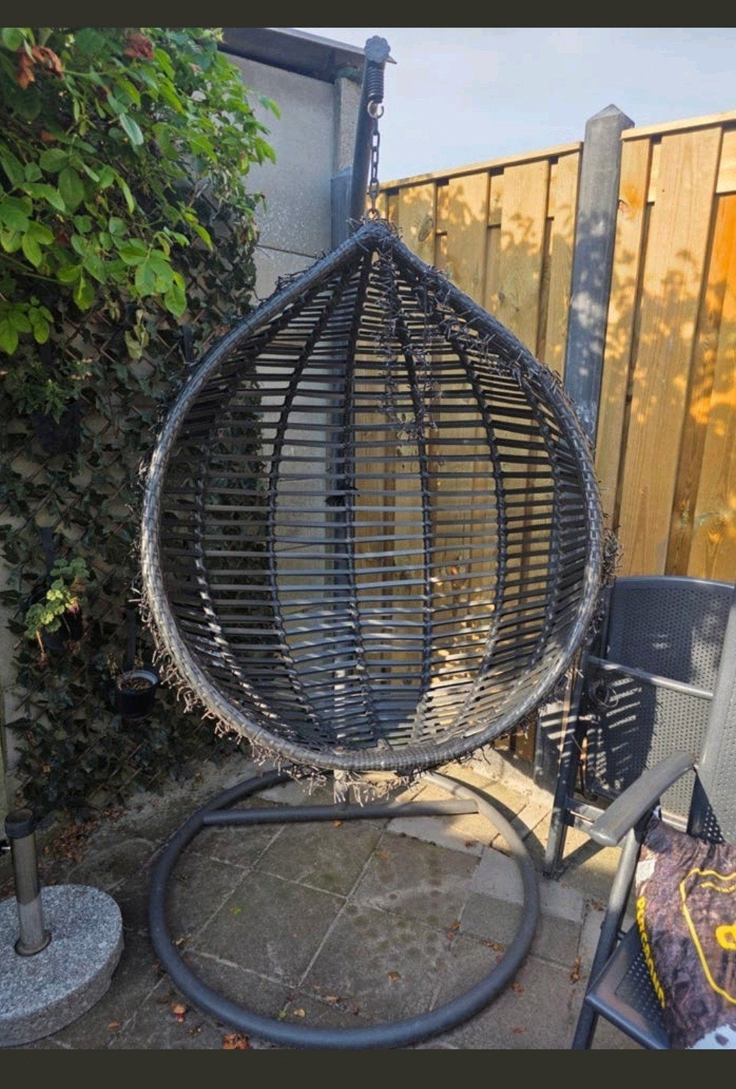 Luxe hangstoel, luxe uitvoering met kussens, Ophalen