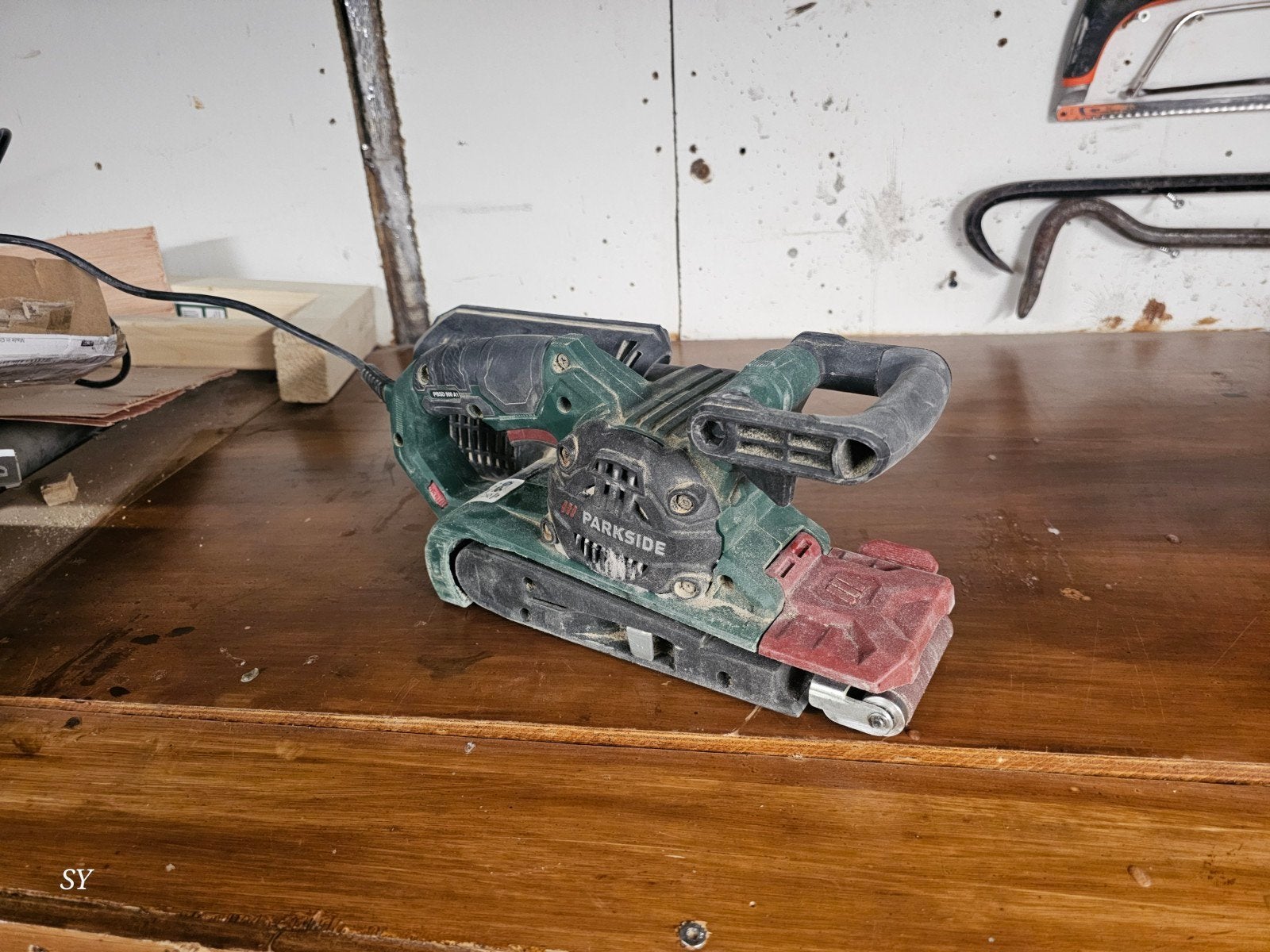 Parkside Bandschuurmachine - Gebruikt, Ophalen of Verzenden, Gebruikt, Minder dan 600 watt, Bandschuurmachine