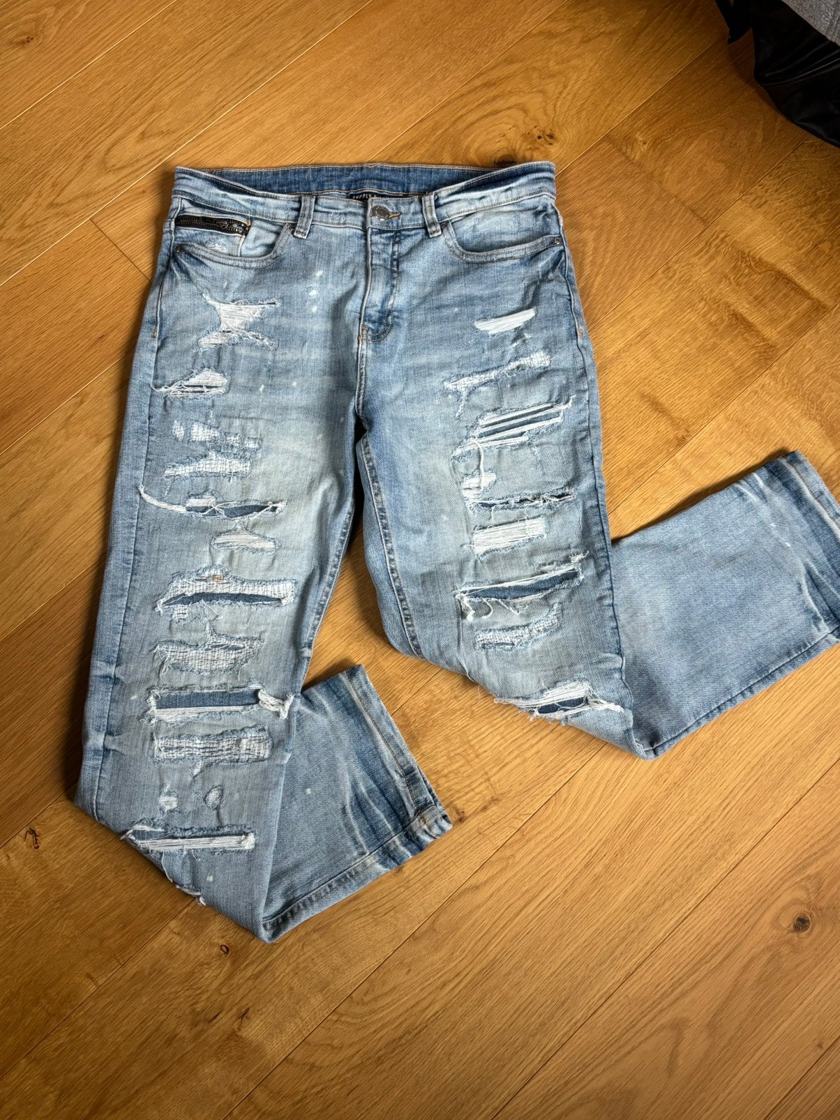 Supply and demand flared jeans, Kleding | Heren, Ophalen of Verzenden, Zo goed als nieuw, Blauw, W32 (confectie 46) of kleiner
