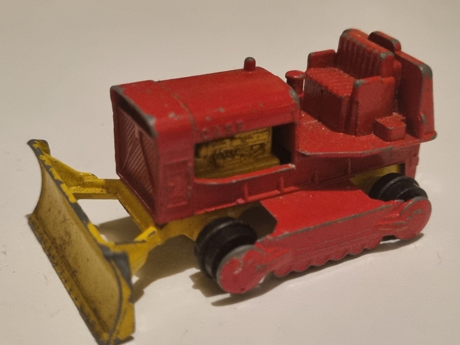 Vintage Matchbox Lesney Bulldozer Speelgoed Tractor, Ophalen of Verzenden, Gebruikt, Tractor of Landbouw