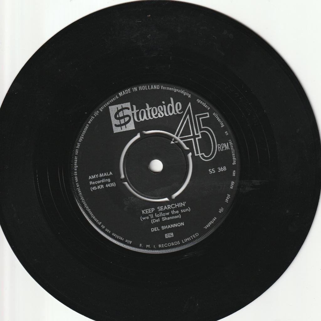 Del Shannon - Keep Searchin' & Broken Promises - 1965, Cd's en Dvd's, Vinyl Singles, Ophalen, Gebruikt, Pop