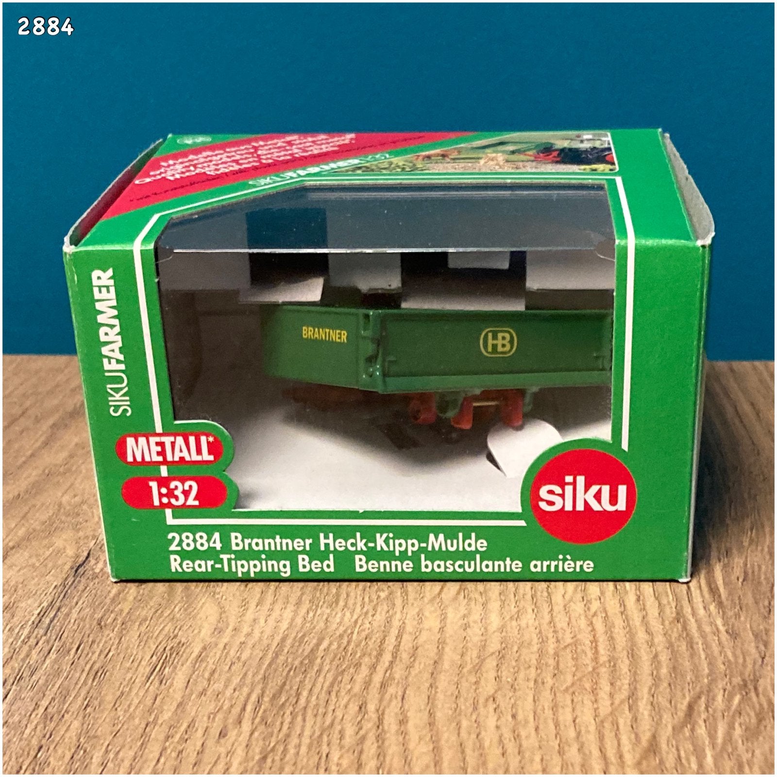 Siku 2884 - Brantner Achterwaartse Kiepbak 1:32, Ophalen, Gebruikt, Tractor of Landbouw, SIKU