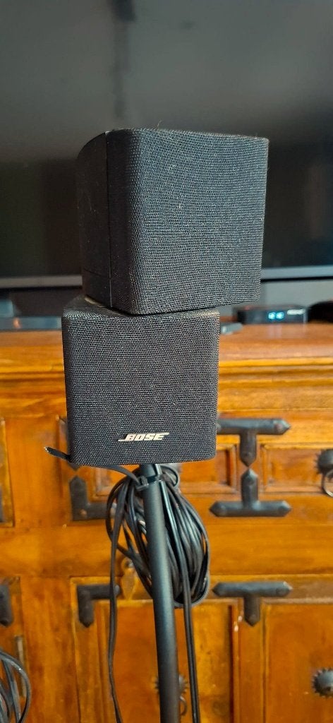 Bose Acoustimass 5 Series 3 met hoge Bose stands. Zie adv., Ophalen, Gebruikt, Speakerset, Geschikt voor surround/home cinema