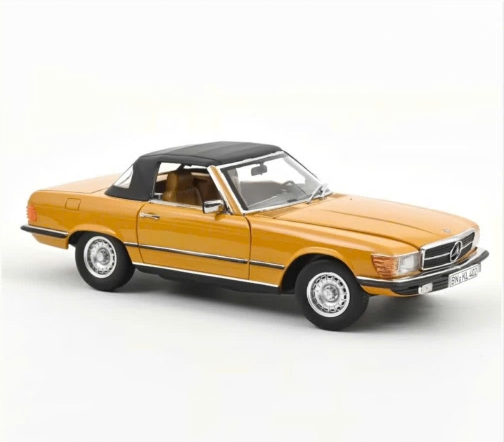 Mercedes Benz 450 SL 1975 Oranje 1/18 NOREV ref. 183350, Hobby en Vrije tijd, Verzenden, Nieuw, Auto, Norev