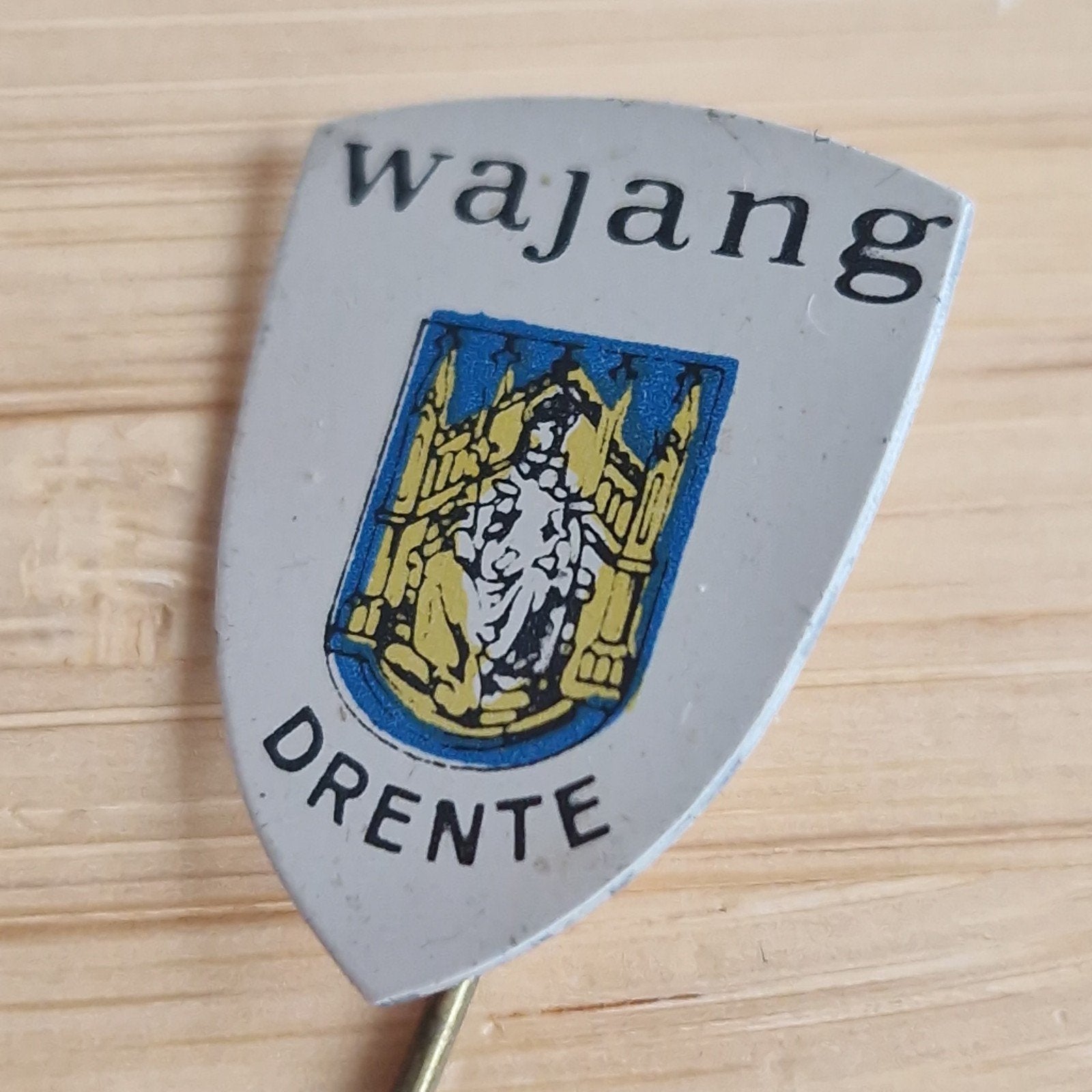 SPELDJE met wapen provincie Drente, Ophalen of Verzenden, Zo goed als nieuw