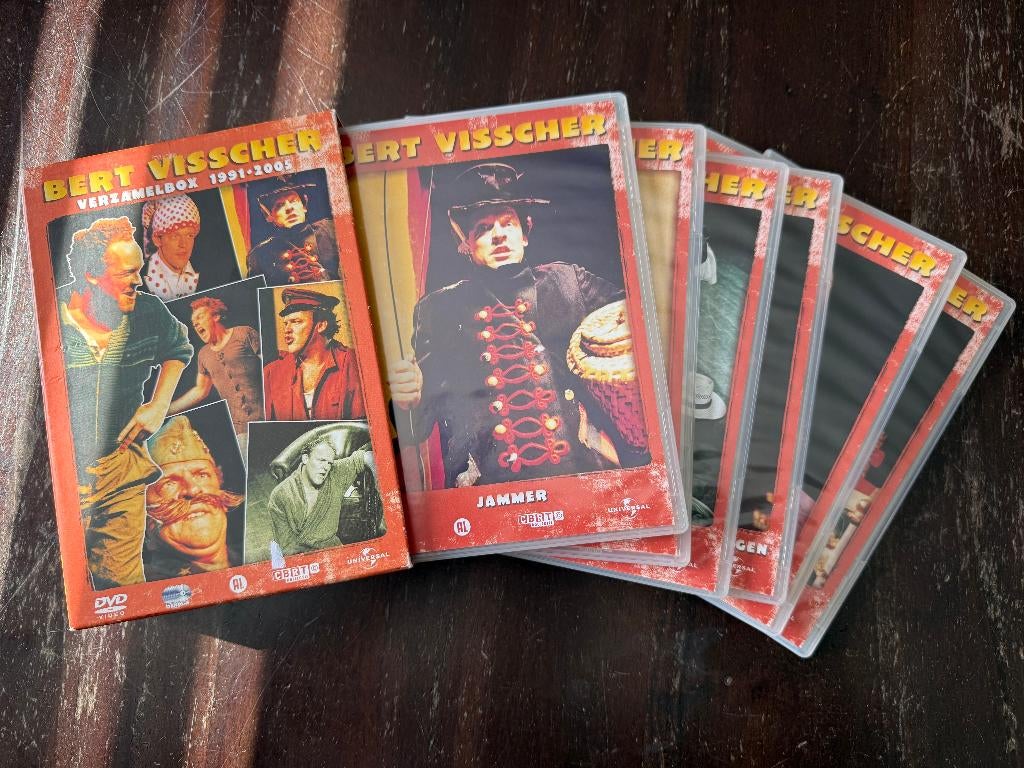 Bert Visscher Verzamel Box ( 6 DVD Box ), Alle leeftijden, Ophalen of Verzenden, Zo goed als nieuw, Stand-up of Theatershow