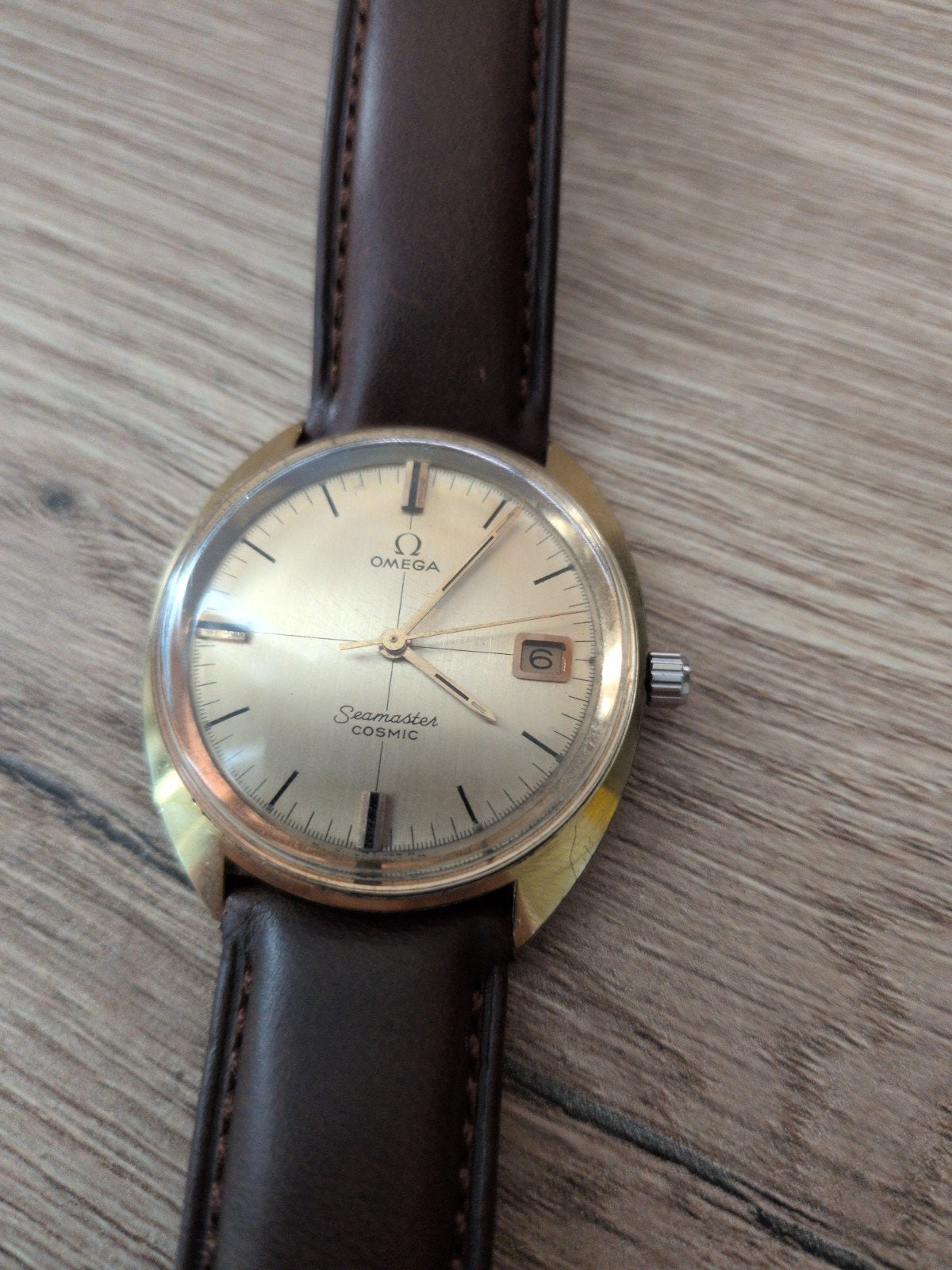 omega seamaster cosmic gerald genta C-shape, Ophalen, Staal, Polshorloge, 1960 of later