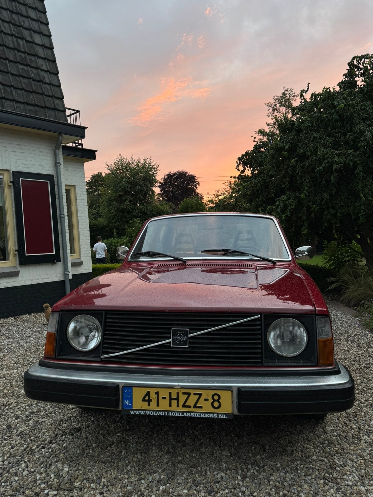 Volvo 244 2.1 DL 1978 Rood, 4 cilinders, 620 kg, 1200 kg, Handgeschakeld
