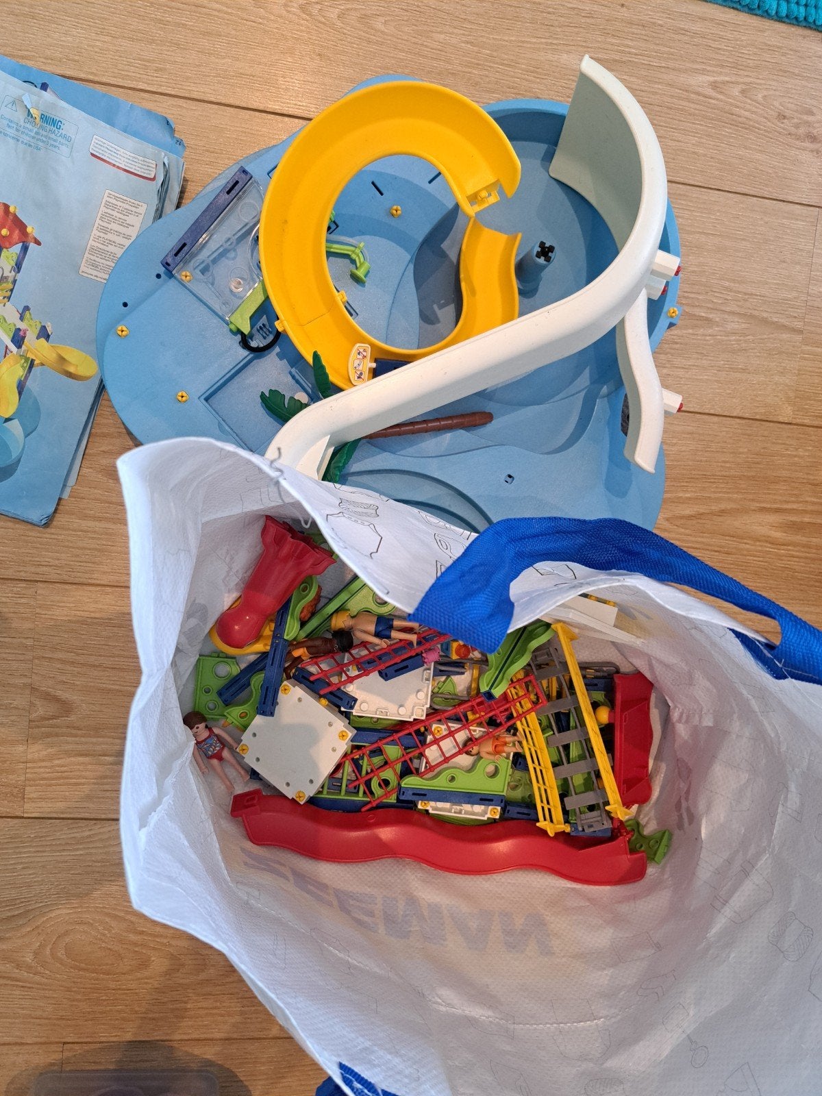 Playmobil 6669 Waterpark met glijbanen en figuren, Ophalen, Gebruikt, Complete set, Overige typen