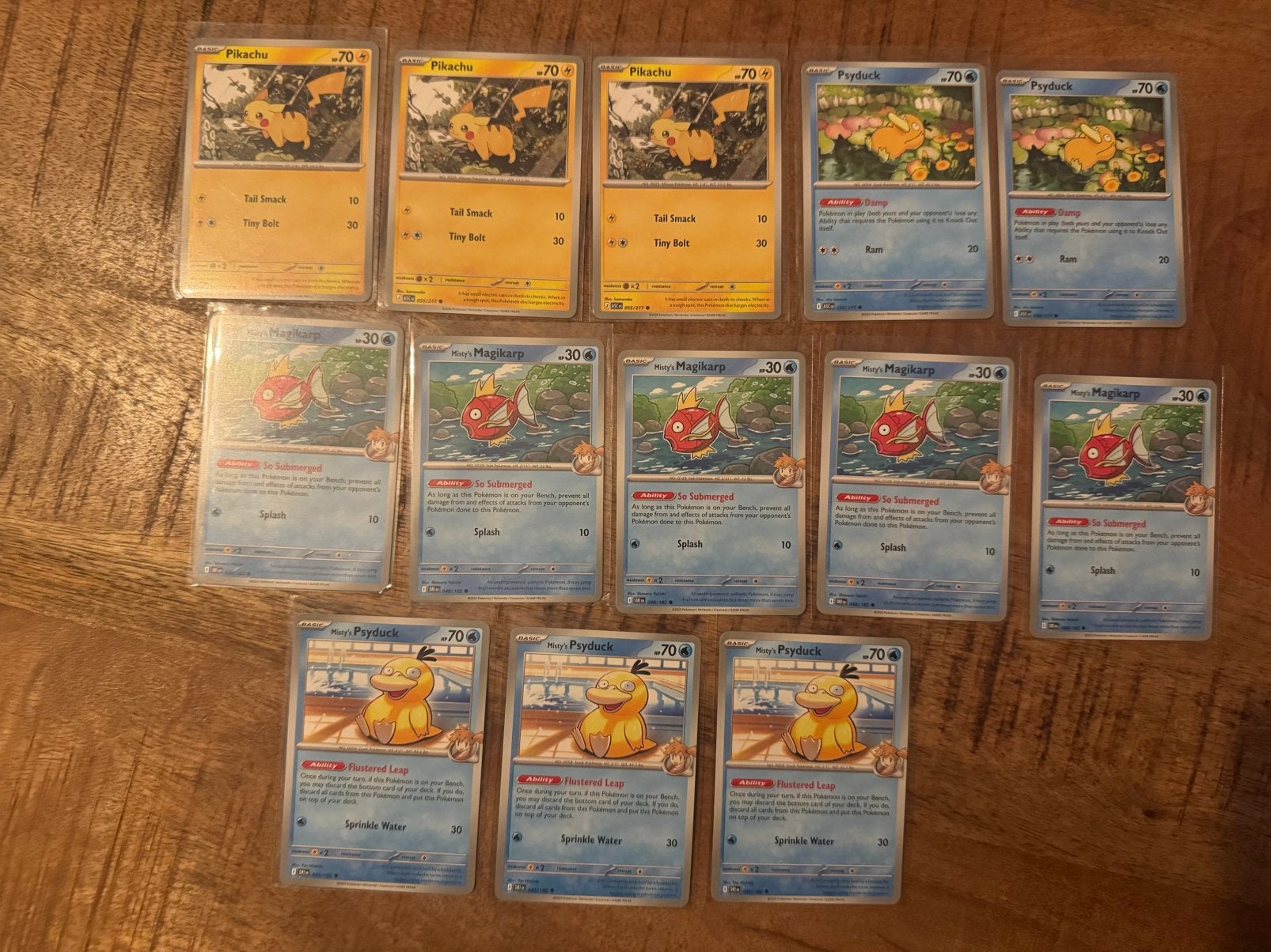 ‼️Pikachu & Psyduck (common), Verzenden, Zo goed als nieuw, Meerdere kaarten