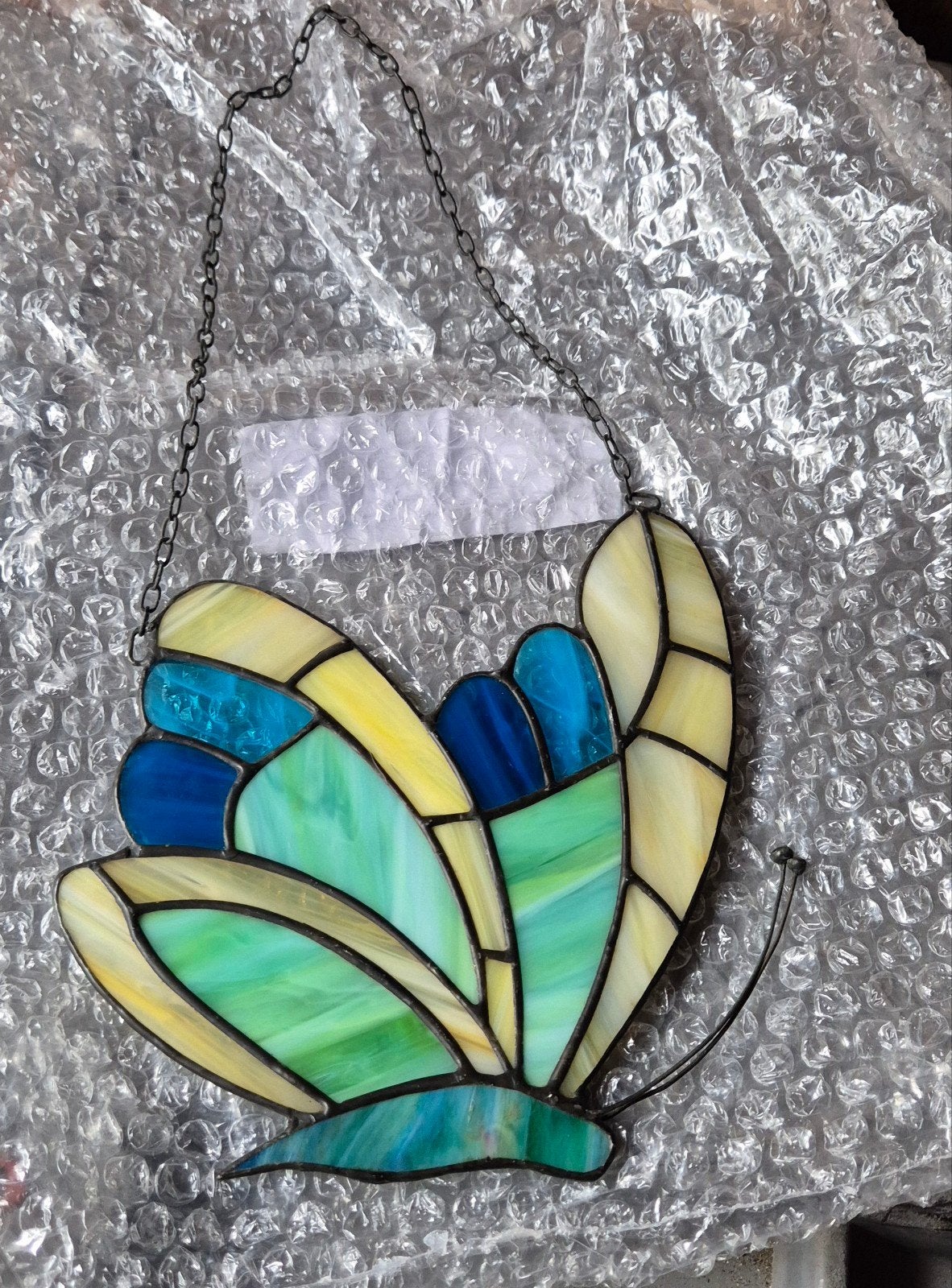 Glas in lood vlinder om op te hangen - Zo goed als nieuw, Ophalen, Zo goed als nieuw, Meerkleurig, Glas