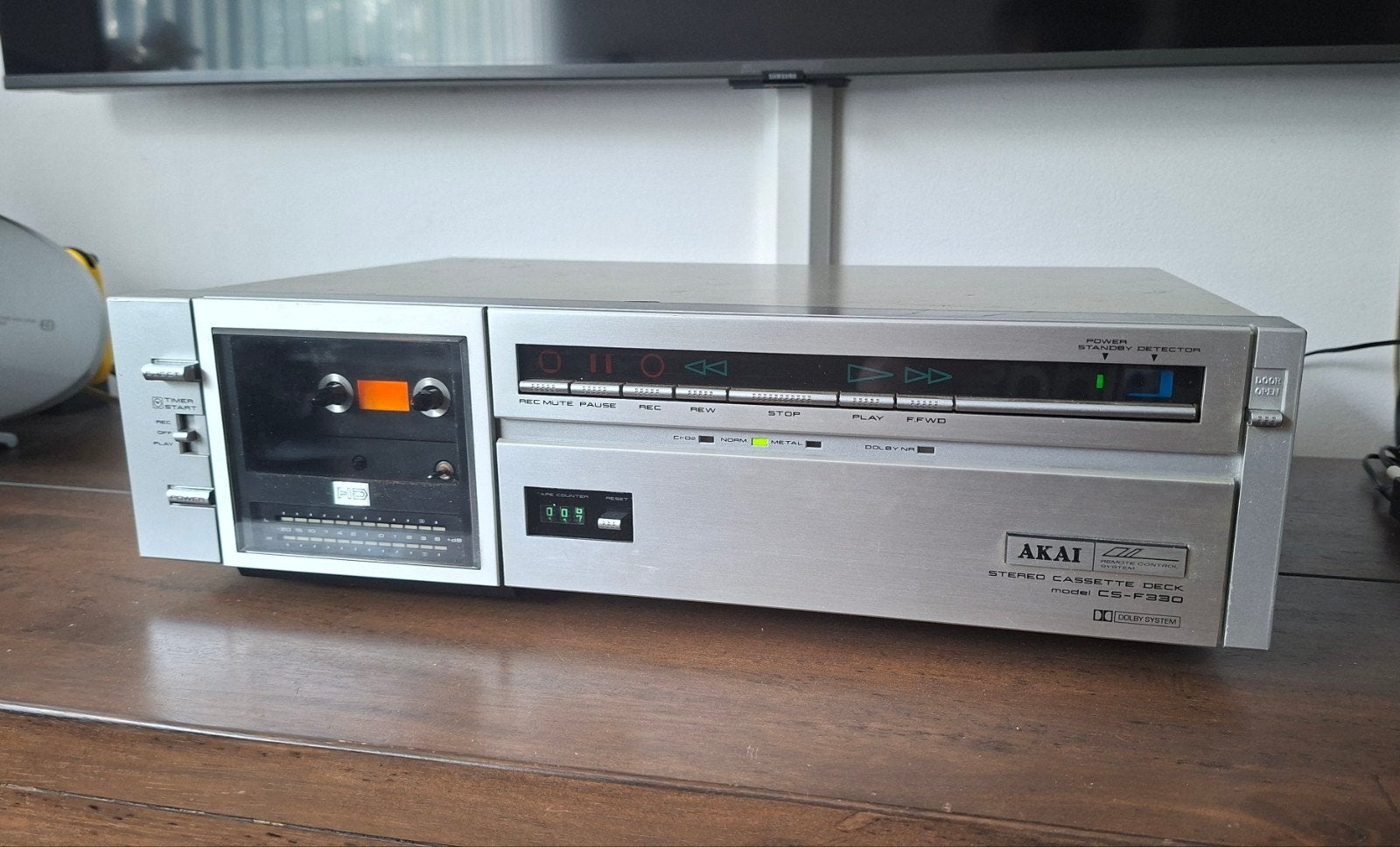 Akai CS-F330 cassettedeck, Audio, Tv en Foto, Cassettedecks, Ophalen of Verzenden, Akai