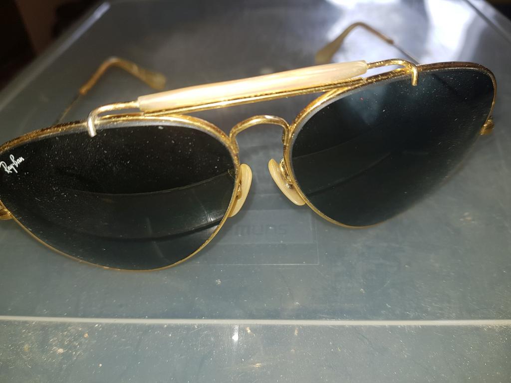 Originele Ray-Ban pilotenzonnebril van B&L, Zonnebril, Ophalen of Verzenden, Zo goed als nieuw, Ray-Ban